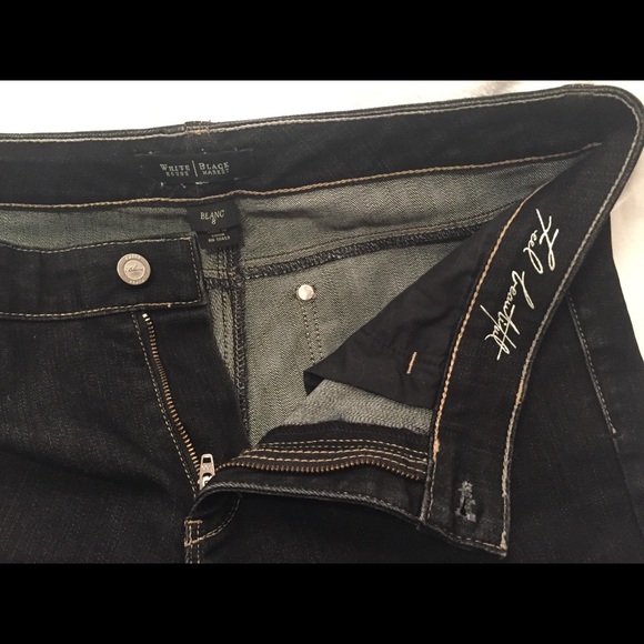 WHBM Black Crop Jeans size 8 - Picture 3 of 5